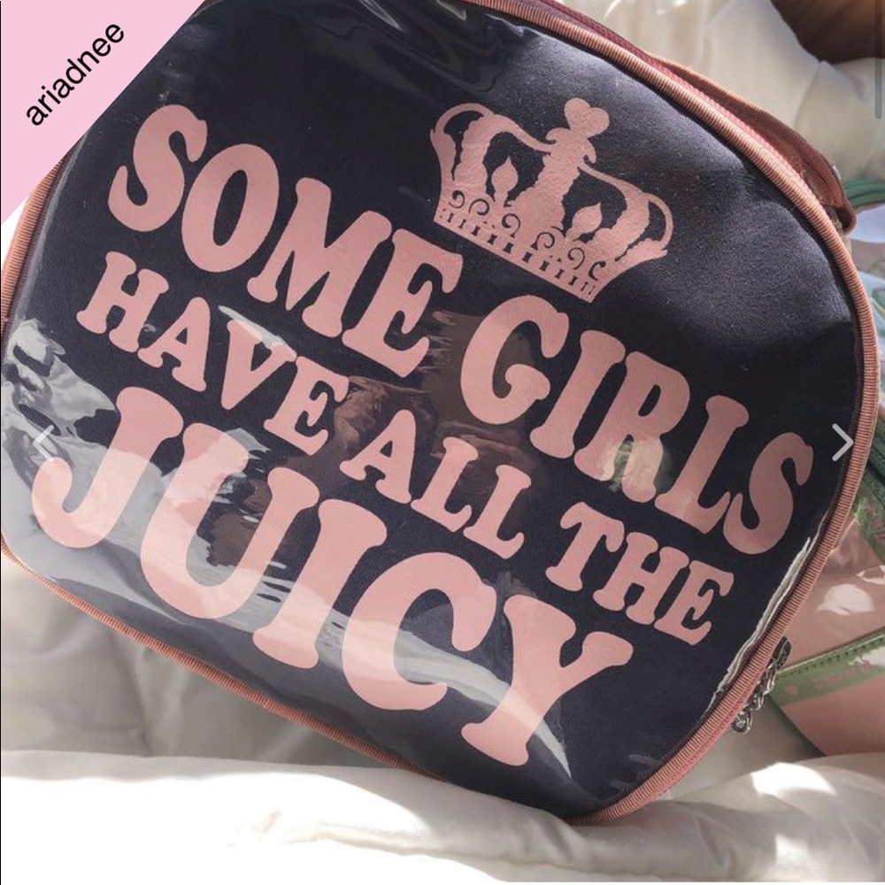 SUPER RARE JUICY COUTURE SOME GIRLS HAVE ALL THE JUICY MAKEUP BAG 🎀